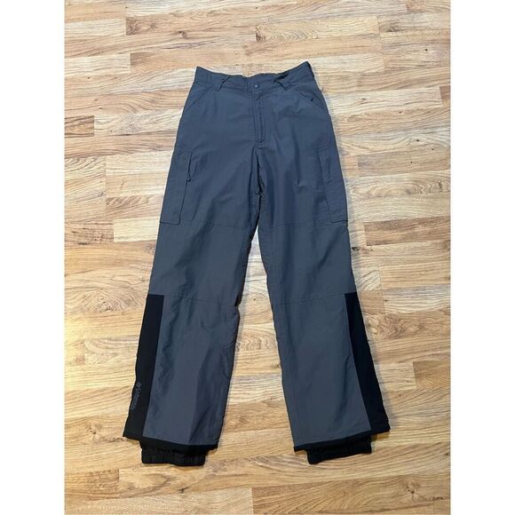 Columbia Women’s Gray Ski Snowboard Pants Elastic Ankles Cargo Pockets Size Smal - Picture 1 of 8